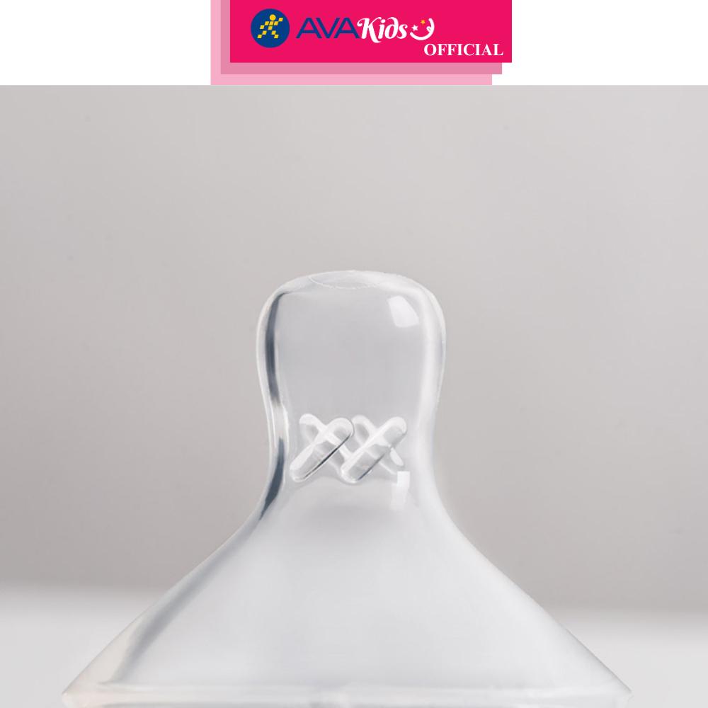 Bộ 2 núm ti Hegen cổ rộng size L (từ 6 tháng) - Hàng Chính Hãng