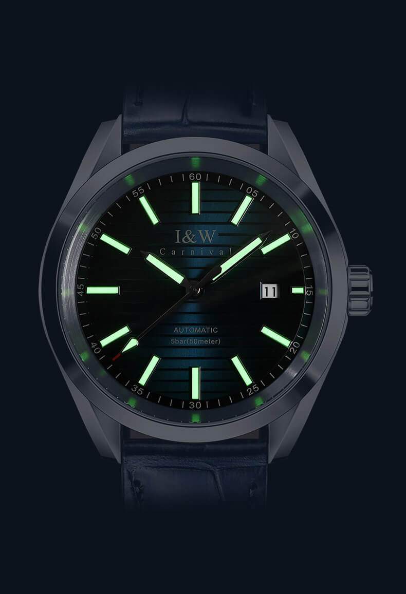 Đồng hồ nam chính hãng IW Carnival IW713G-2 ,kính sapphire,chống xước,chống nước 50m,Bh 24 tháng,máy cơ (automatic)
