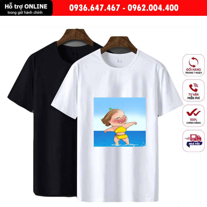 Áo Thun Unisex Nam Nữ Form Đẹp In Hình Quỳnh Aka  - Chất Vải Cotton Đẹp Mịn Mát