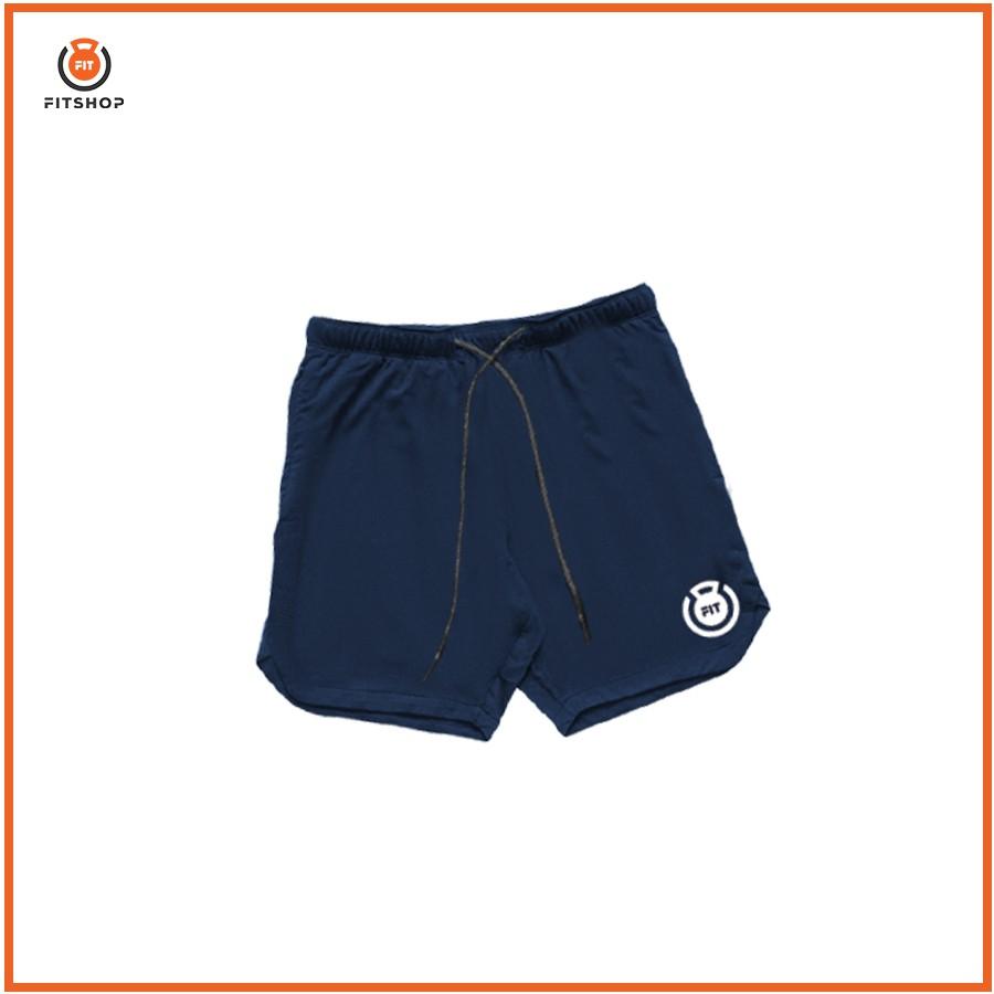 Quần short tập gym xẻ vải mè thể thao Made in Việt Nam
