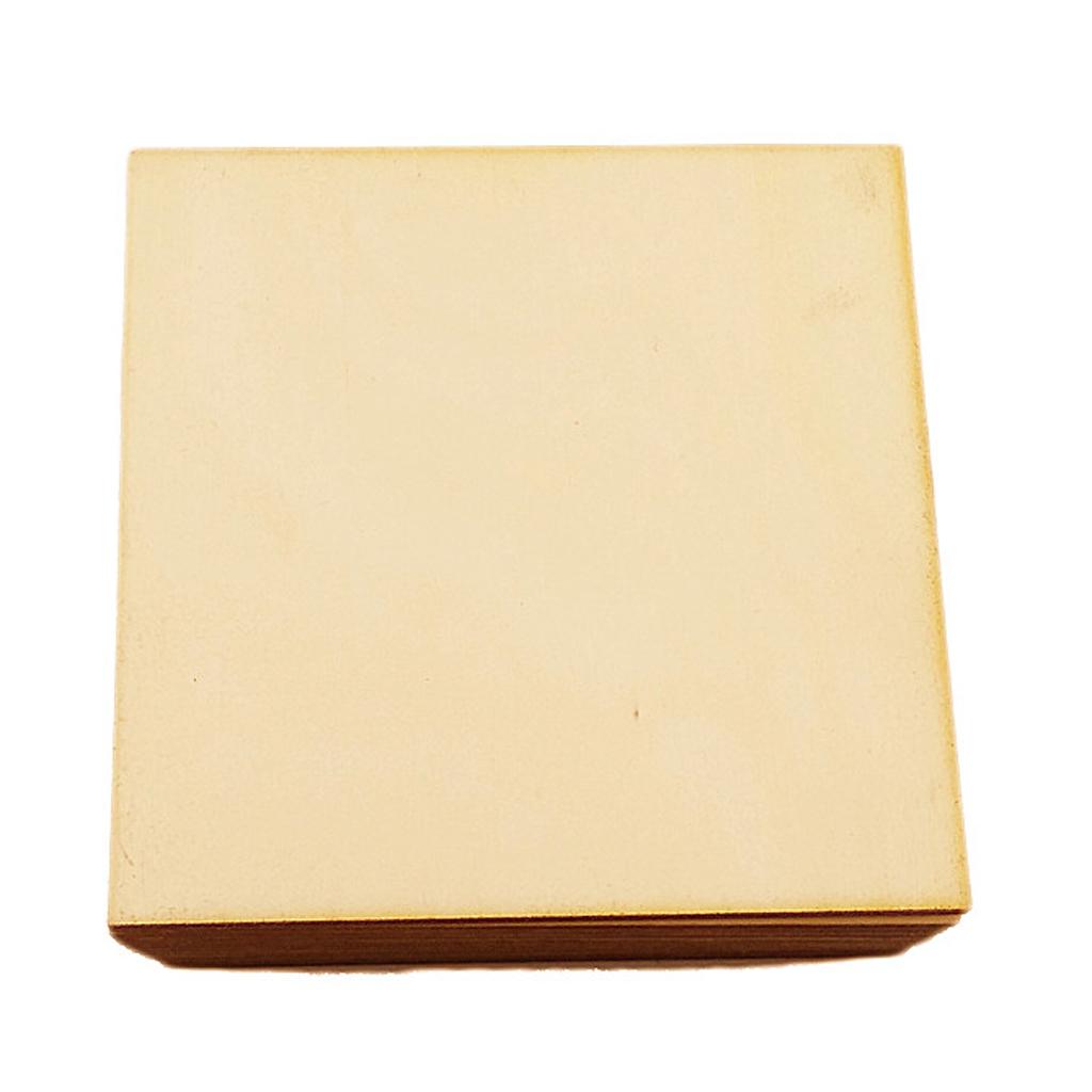12 Pieces 8cm Wooden Square Shape Ply Blank Craft Squares Wooden Shapes DIY