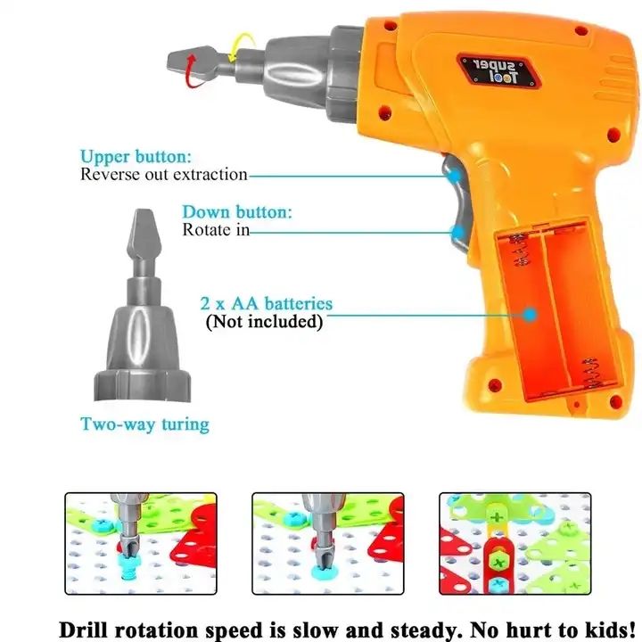Đồ Chơi Máy Khoan Creative cao cấp 237 chi tiết 4in1