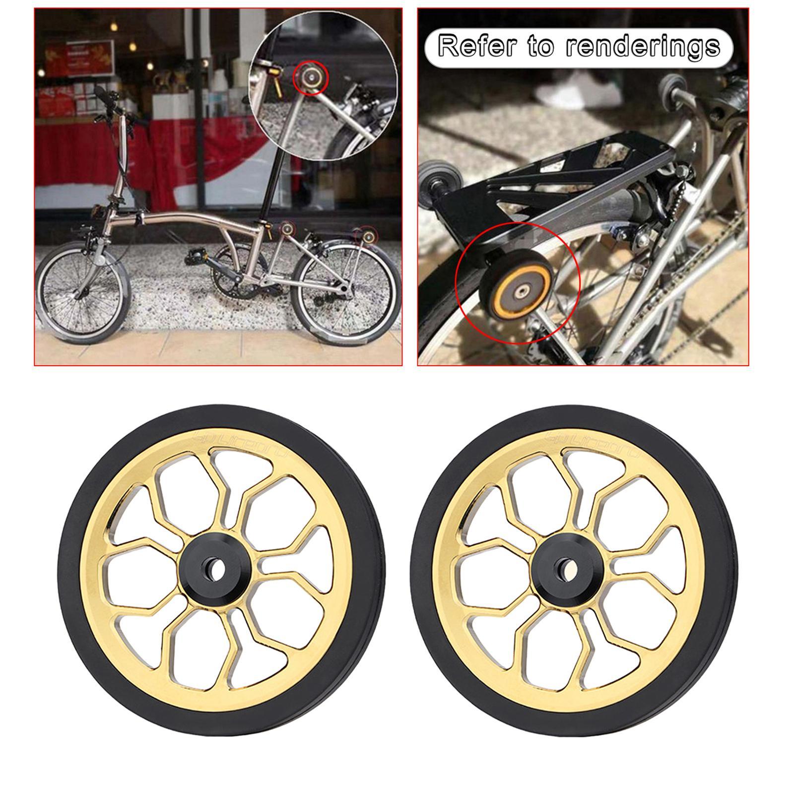 Set of 4 Aluminum Alloy Folding bike Wheel Refit Parts for 82mm