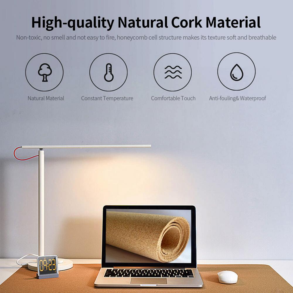 Tấm lót chuột Natural Cork Texture Desk Mat chống thấm nước,chống bụi kích thước lớn