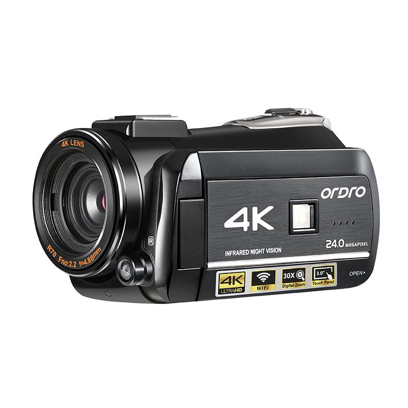 Camera 4K VLOG cho Blogger, AC3 1080p 60fps Full HD IR Night Vision Máy quay phim kỹ thuật số YouTube Video