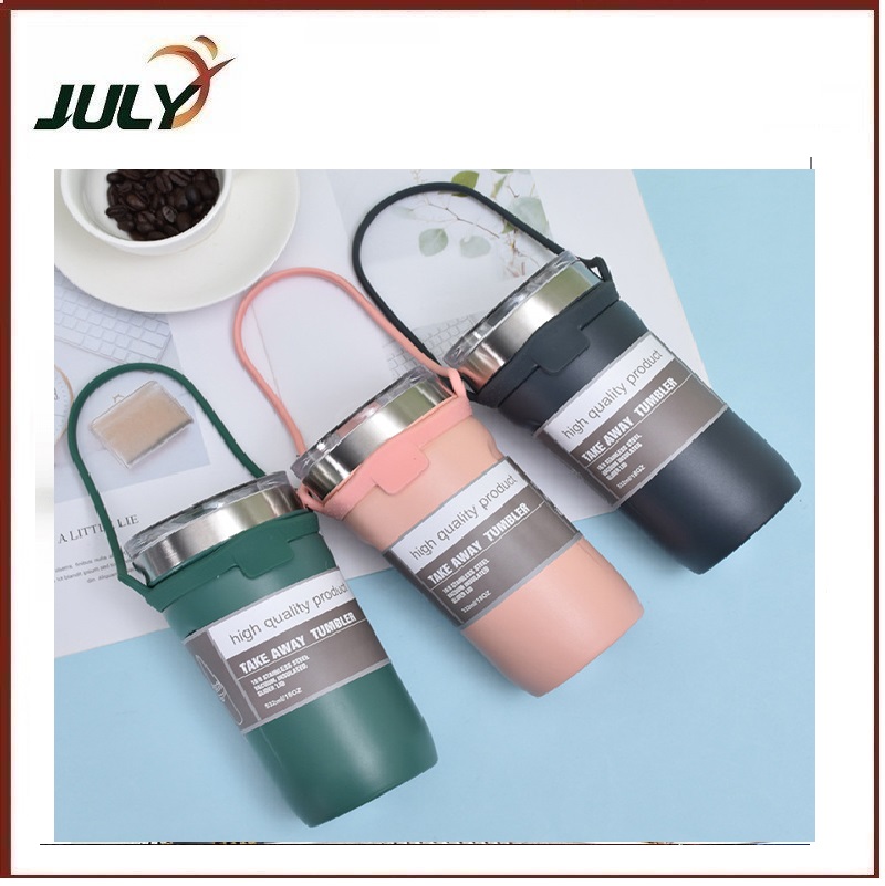 Ly giữ nhiệt kèm quai xách với dung tích siêu khủng 710ml-JL