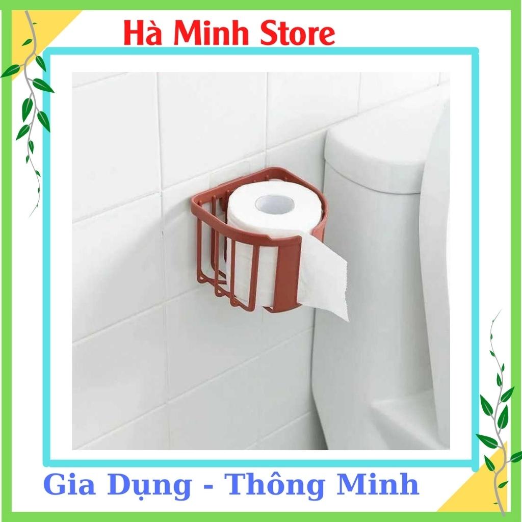 Giỏ Đựng Giấy Vệ Sinh - Giá Để Giấy Vệ Sinh Gắn Tường Tiện Dụng Tặng Kèm Mếng Dán