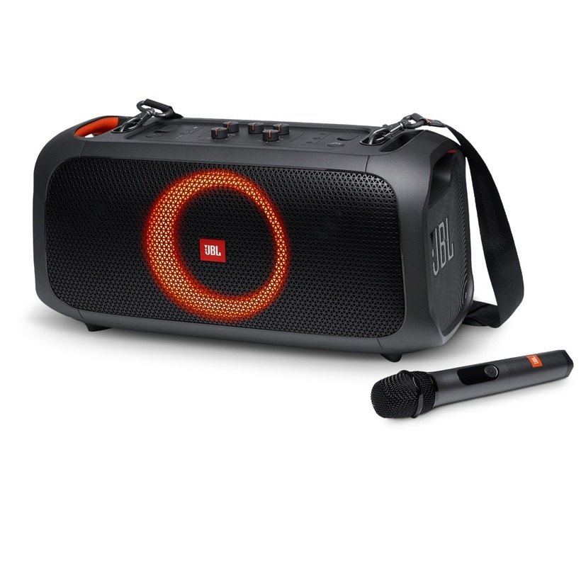 Loa Bluetooth JBL PartyBox On The Go 100W (Tặng kèm 2 Micro không dây) - Hàng Chính Hãng