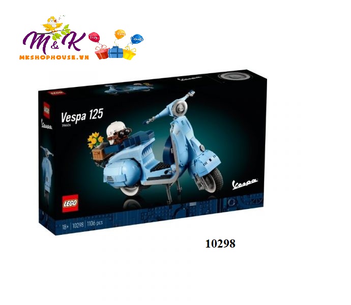 Đồ Chơi LEGO ADULTS 10298 Xe Vespa Cổ (1106 chi tiết)