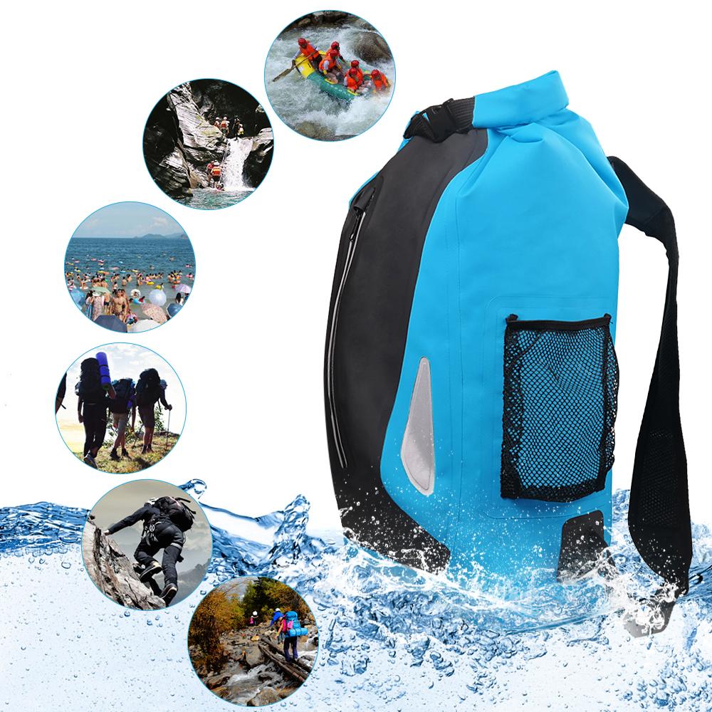 Túi đựng đồ khô có phản quang không thấm nước 25L dùng leo núi, cắm trại