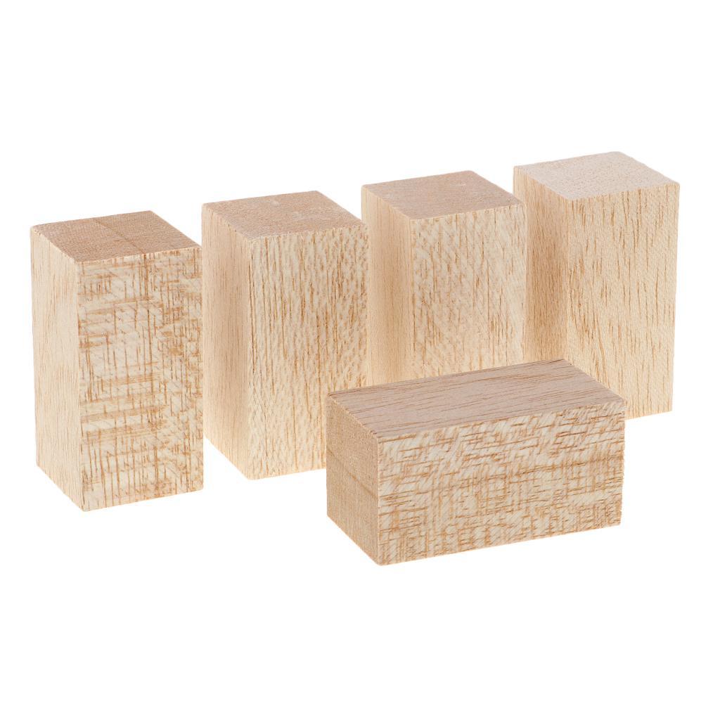 25 Pieces Handmade Mini Cube Wooden Blocks Building Blocks for Crafts Or Children's Toys