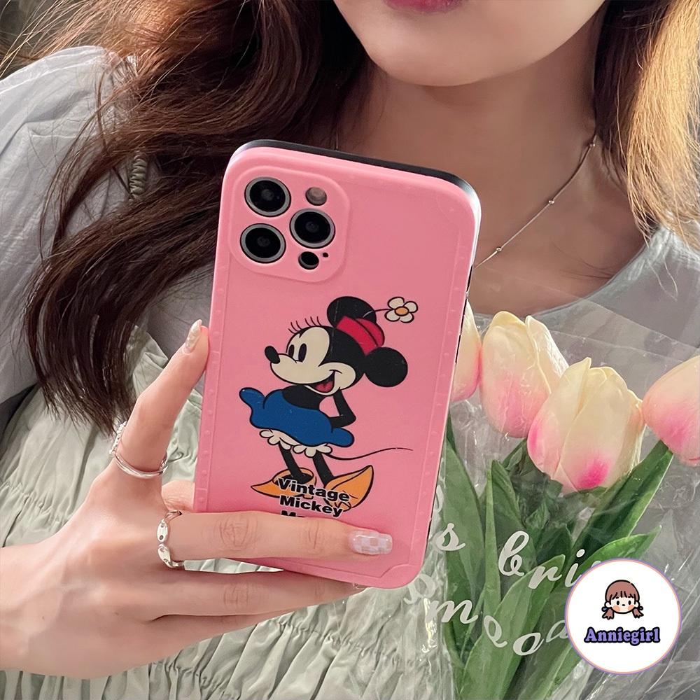 Mickey Minnie Mouse Couple Phone Case for IPhone 12 11 Pro Max X XR Ultra Hybrid Dirt Resistant Soft IMD Back Cover