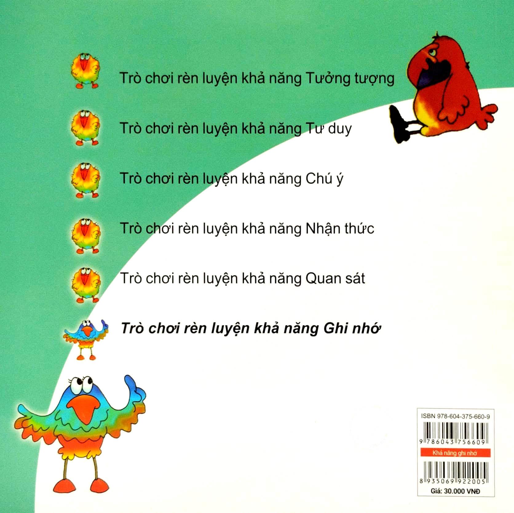 Sân Chơi Trí Tuệ Của Chim Đa Đa - Trò Chơi Rèn Luyện Khả Năng Ghi Nhớ (Tái Bản 2022)