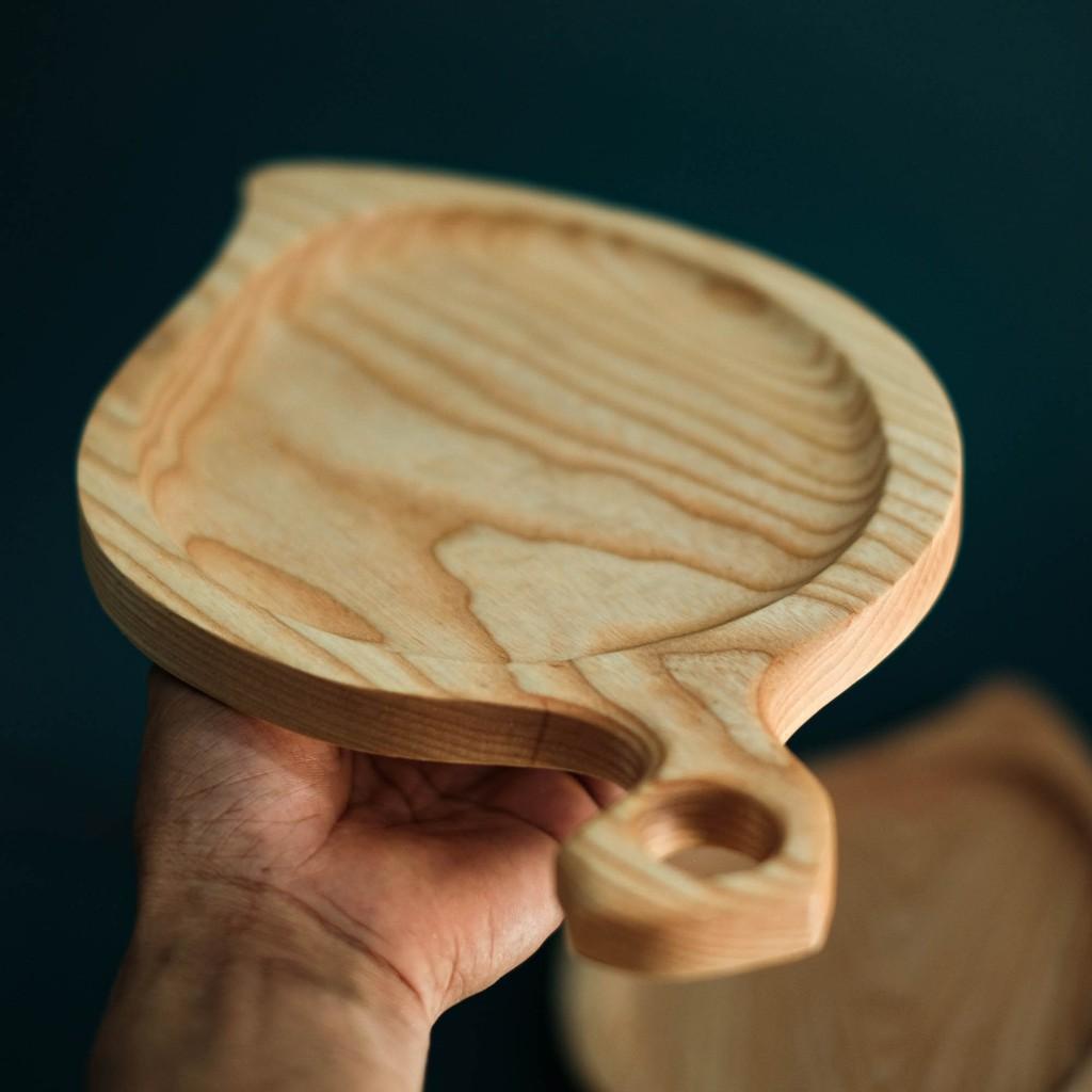 Khay gỗ hình chiếc lá - khay gỗ tự nhiên - Wooden tray