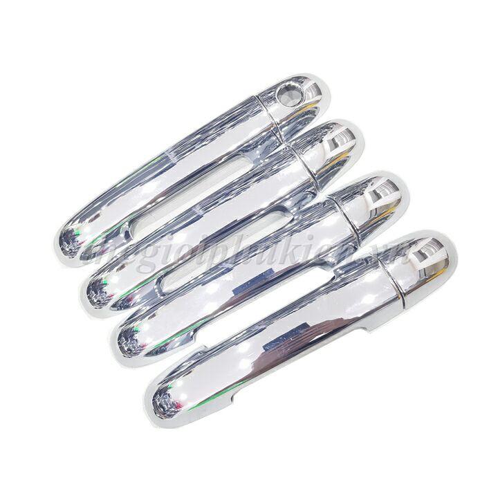 Bộ ốp tay nắm cửa, hõm cửa xe KIA Soluto mạ crom cao cấp
