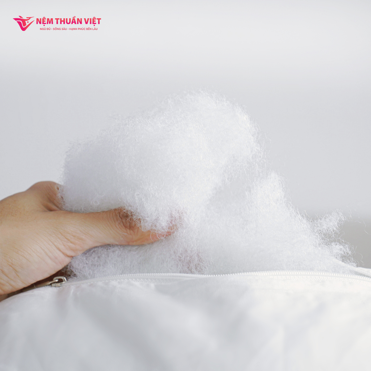 Ruột Gối Nằm Thuần Việt Cozy Cao Cấp, Êm Ái Vượt Trội, Thoáng Mát