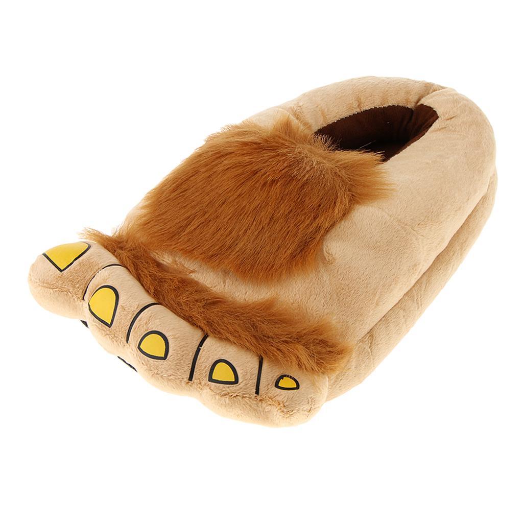 Warm Home Slippers Big Feet Unisex Monster Plush Indoor Shoes
