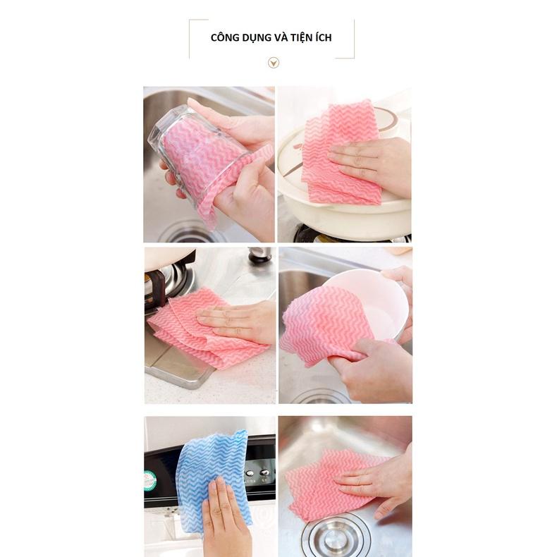 Khăn lau bằng vải không dệt đa chức năng dày, mềm mại, co giãn tốt, không bị nhăn