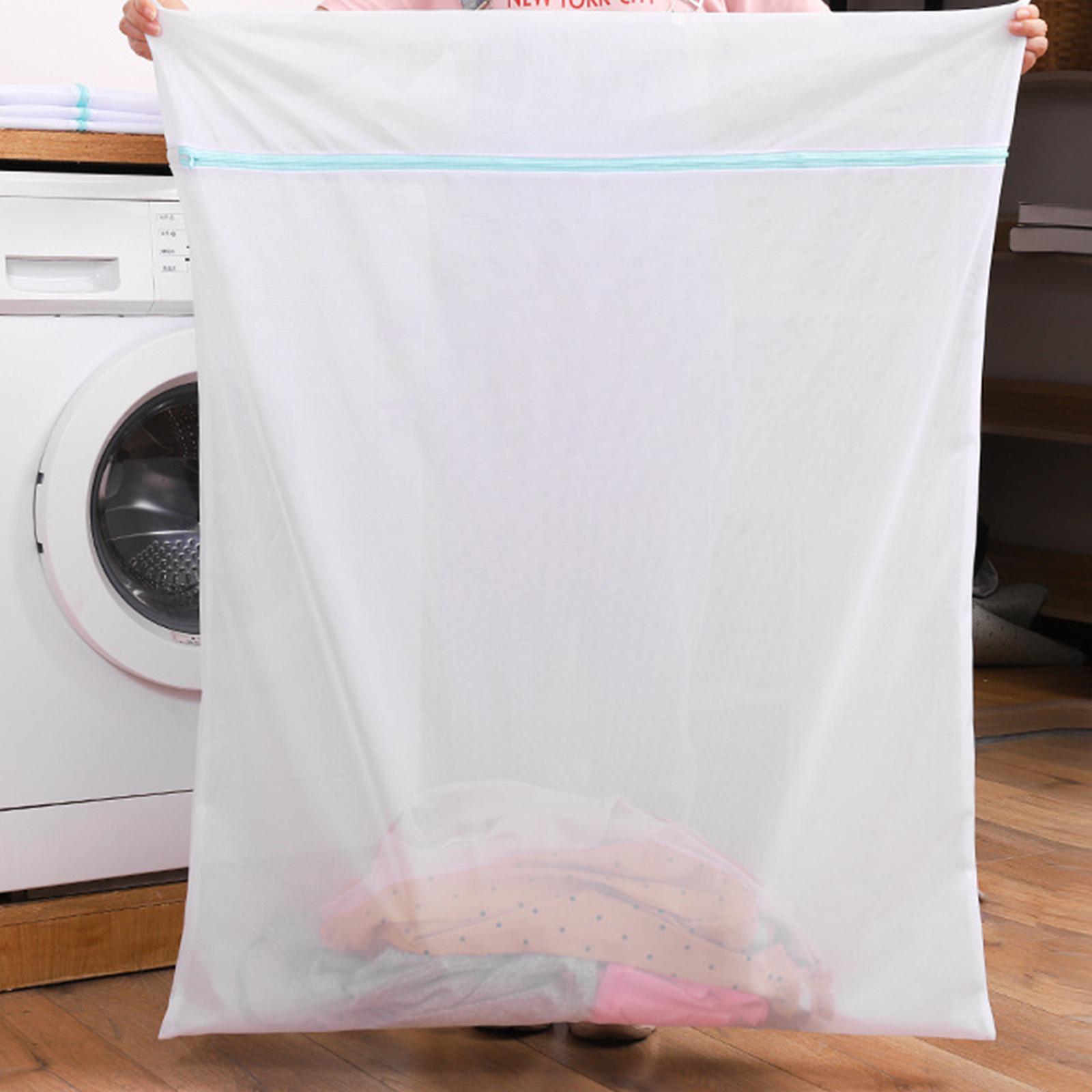 Zipper Garment Washing Net Durable Mesh Wash Bag for Curtain Bedding Storage