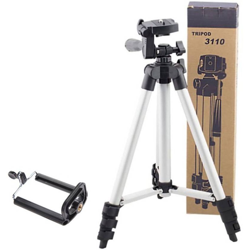 Giá đỡ 3 Chân Tripod 3110 G1 105cm Chuyên Chụp Hình Live Stream - giá đỡ điện thoại 3 chân - giá đỡ máy ảnh - gậy tự sướng selfie