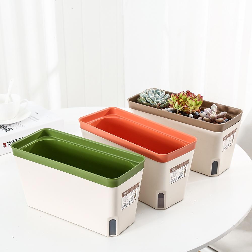 Chậu nhựa tự tưới PY cao cấp- trồng rau , hoa , sen đá