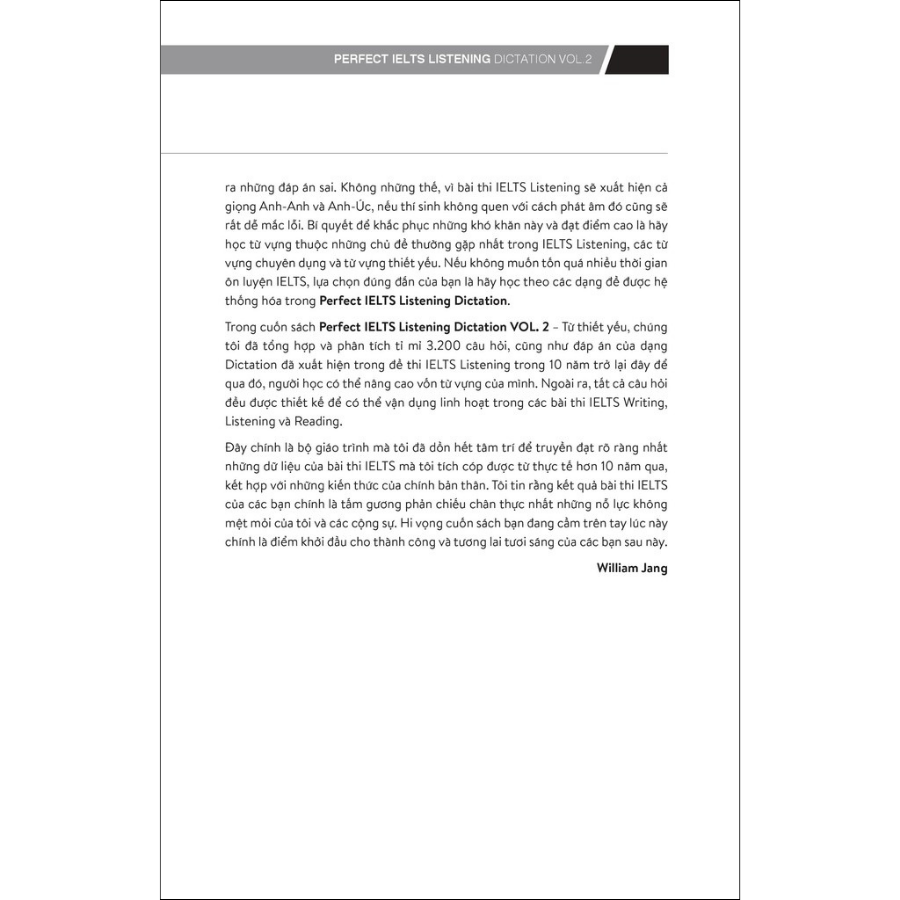 Perfect IELTS Listening Dictation Vol.2