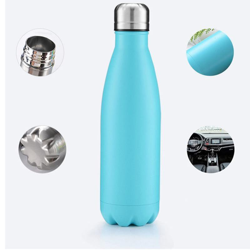 350/500/750/1000Ml Treo Tường Đôi Chân Kính Thép Không Gỉ Nước Bình Giữ Nhiệt Giữ Nóng Và Lạnh cách Nhiệt Chân Không Cho Thể Thao