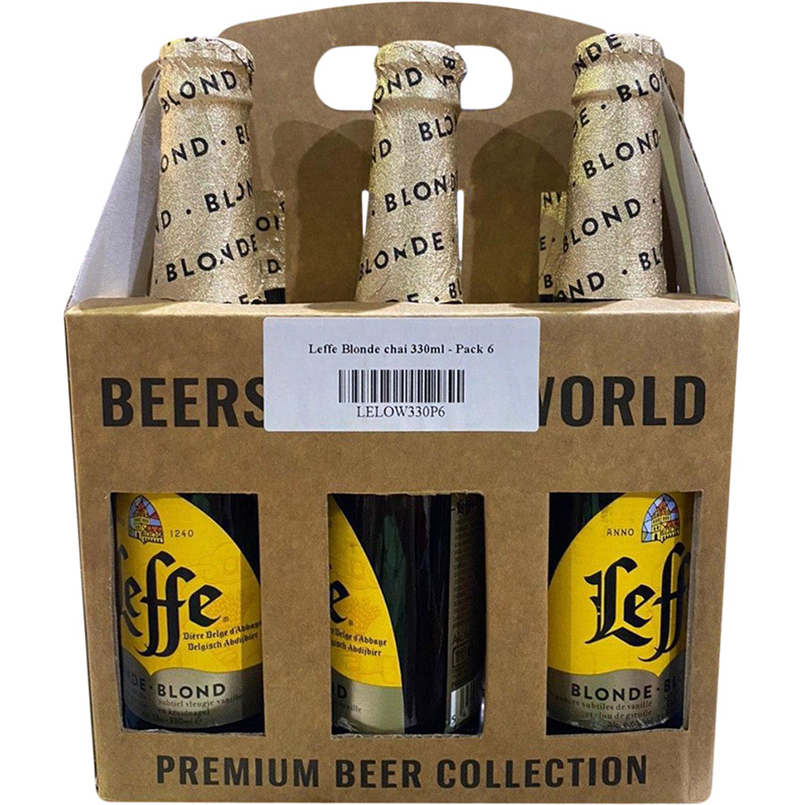 Bia Leffe Blonde Vàng 330ml 6 Chai