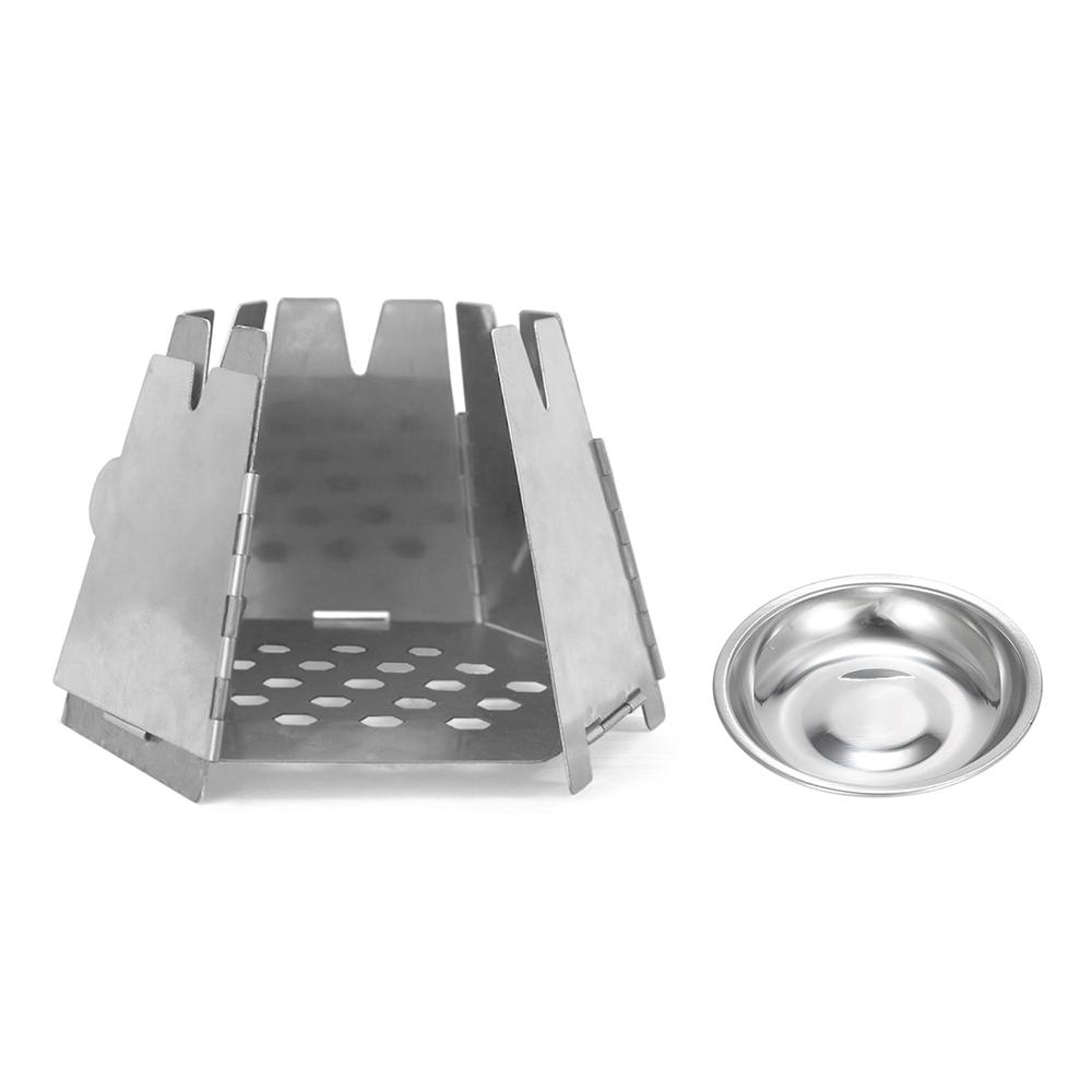 Bếp cồn mini bằng thép không gỉ có thể gấp gọn, siêu nhẹ