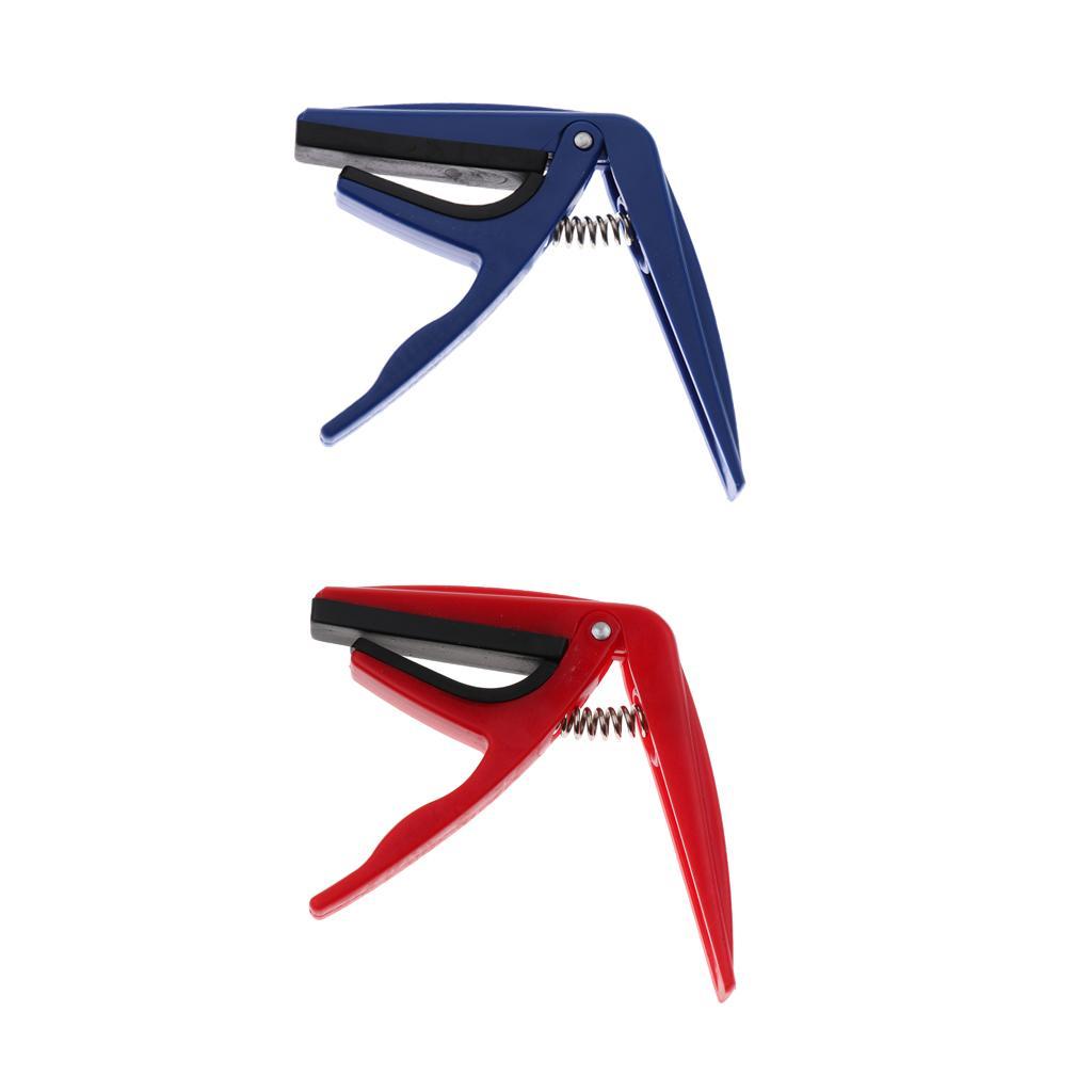 Ukulele Capo   Quick Change Key Clamp Musical Instrument Parts Red