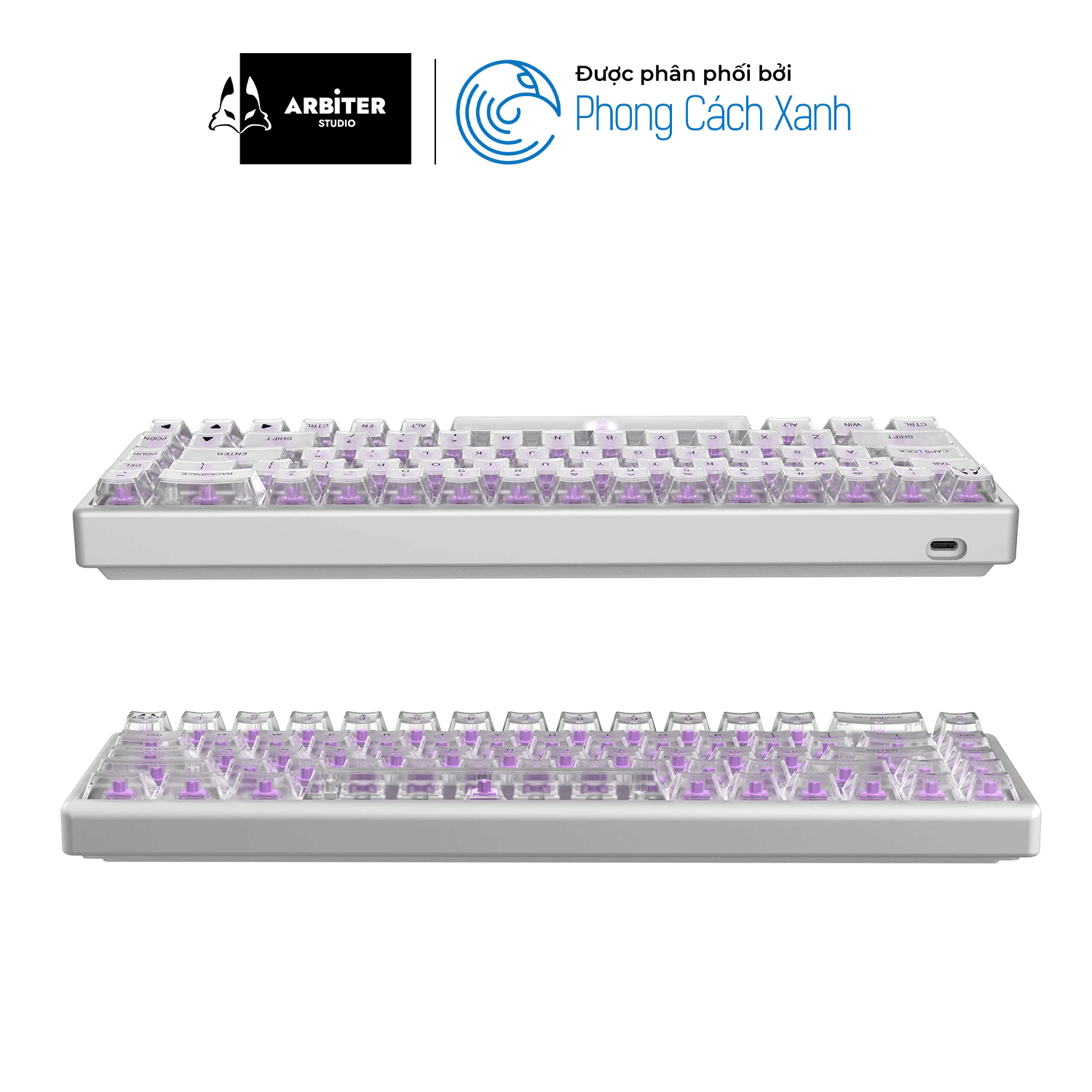 Bàn phím từ HE Arbiter Studio Polar 65 Phantom - Hàng Chính Hãng