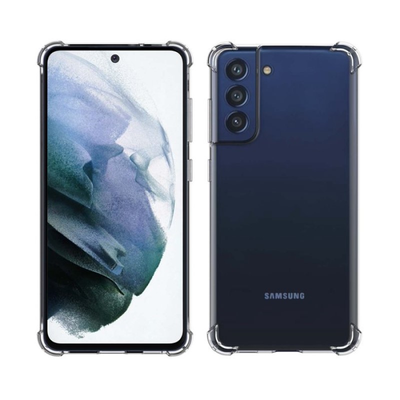 Ốp lưng cho Samsung S21 FE trong suốt chống sốc phát sáng khi bật led