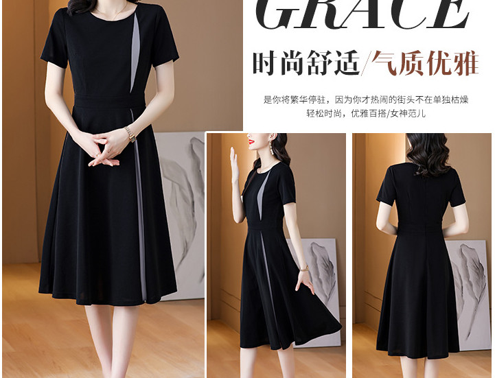 Váy Đen Nữ Mùa Hè Khí Chất Phong Cách Pháp VH63 - Hàng Quảng Châu Cao Cấp