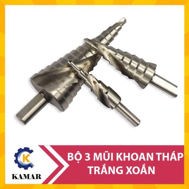 Bộ 3 Mũi Khoan Tháp Trắng Xoắn Loại Tốt