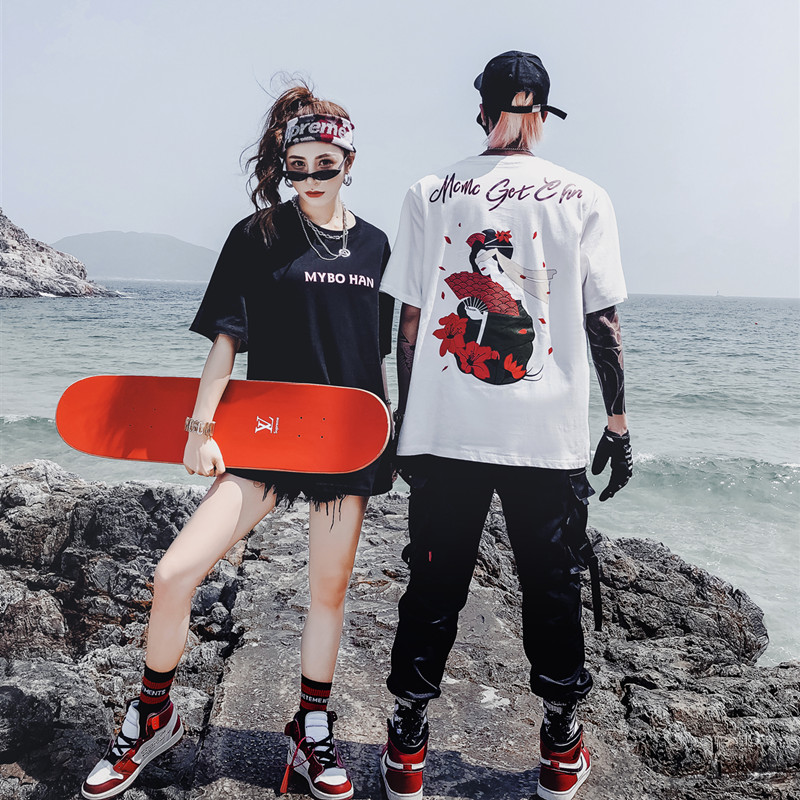 Áo phông unisex nam nữ Geisha Nhật MYBO HAN