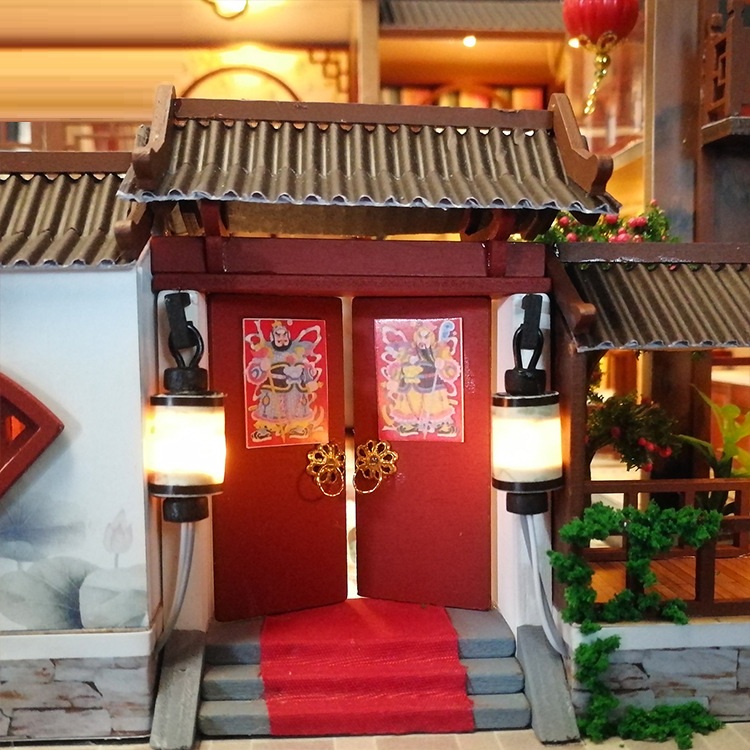 Mô hình nhà DIY Doll House A Splendid Family Kèm Đèn LED và Mica chống bụi