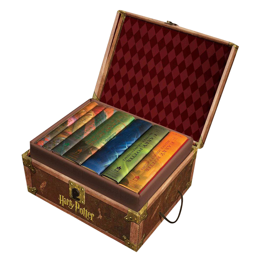 Harry Potter Boxed Set : Books # 1 to 7 - Scholastic US Version (Hardcover) (English Book)