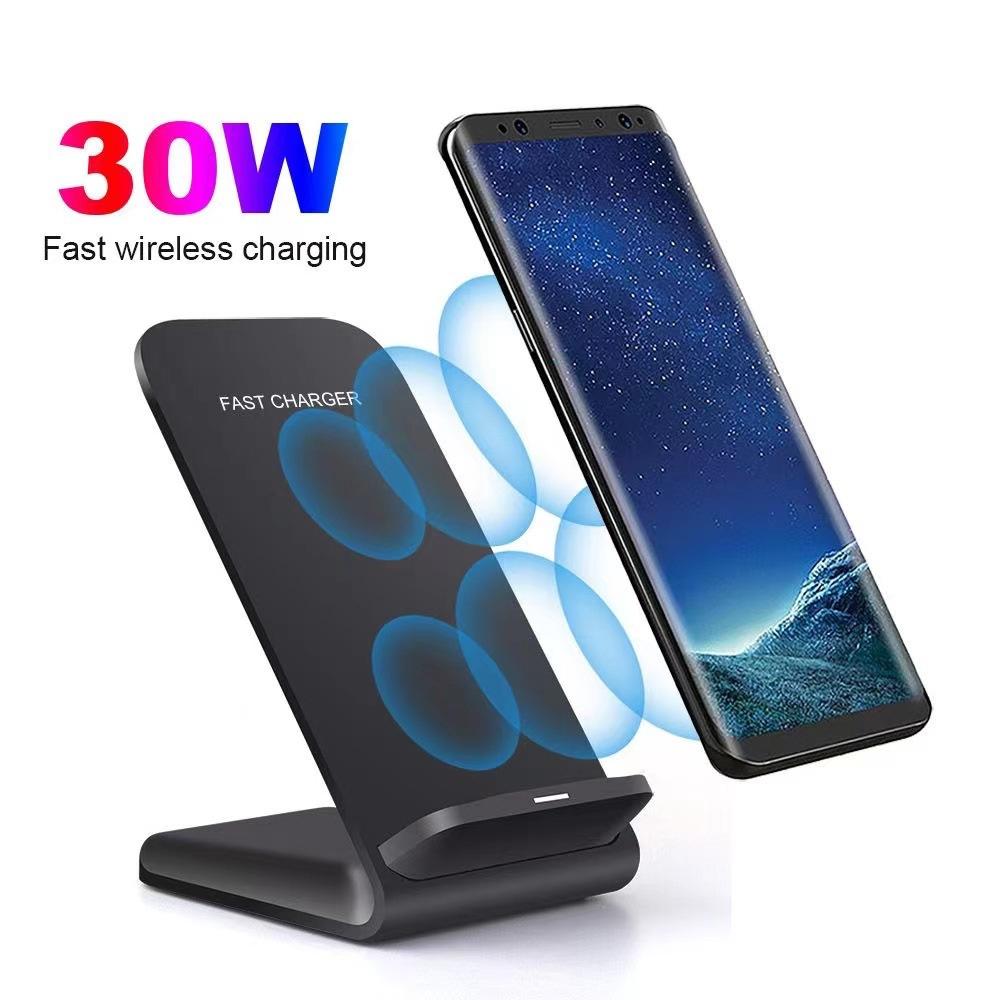 Bộ sạc không dây 30W cho iPhone 13 13Pro 12 12Pro Max X XR XS Max 11 11Pro Chứng sạc cho Samsung S21 S20