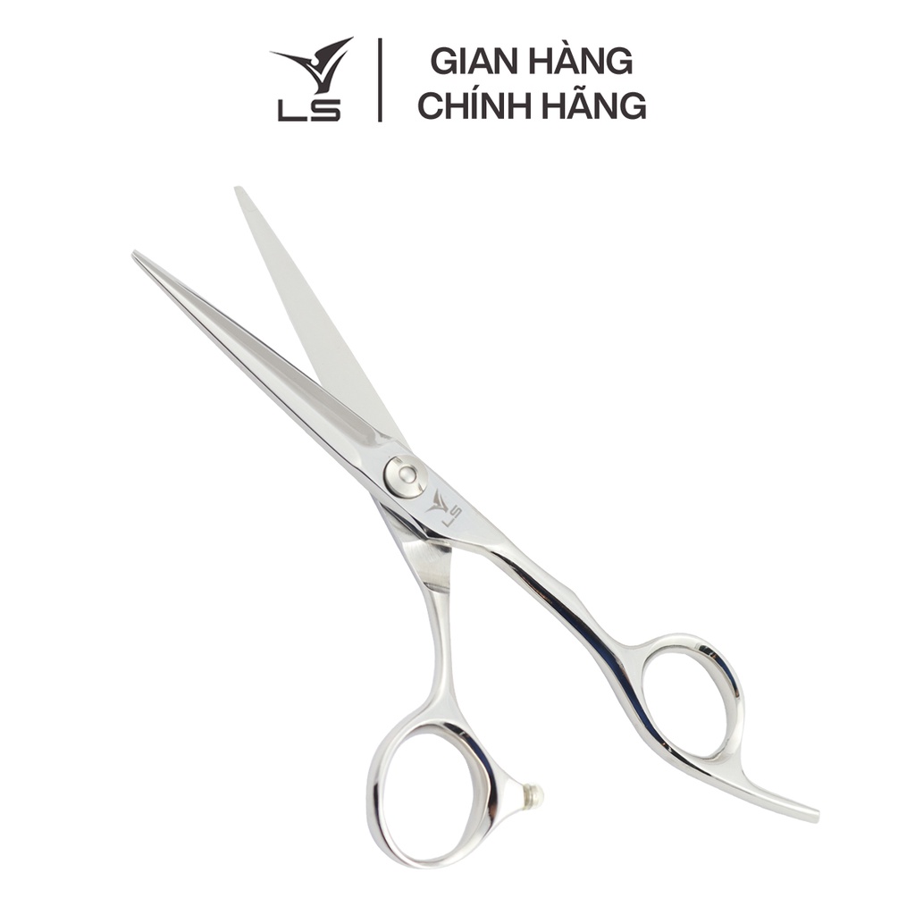 Kéo cắt tóc VLS lưỡi thẳng quai offset vênh đỡ ngón cố định CB23/5.5