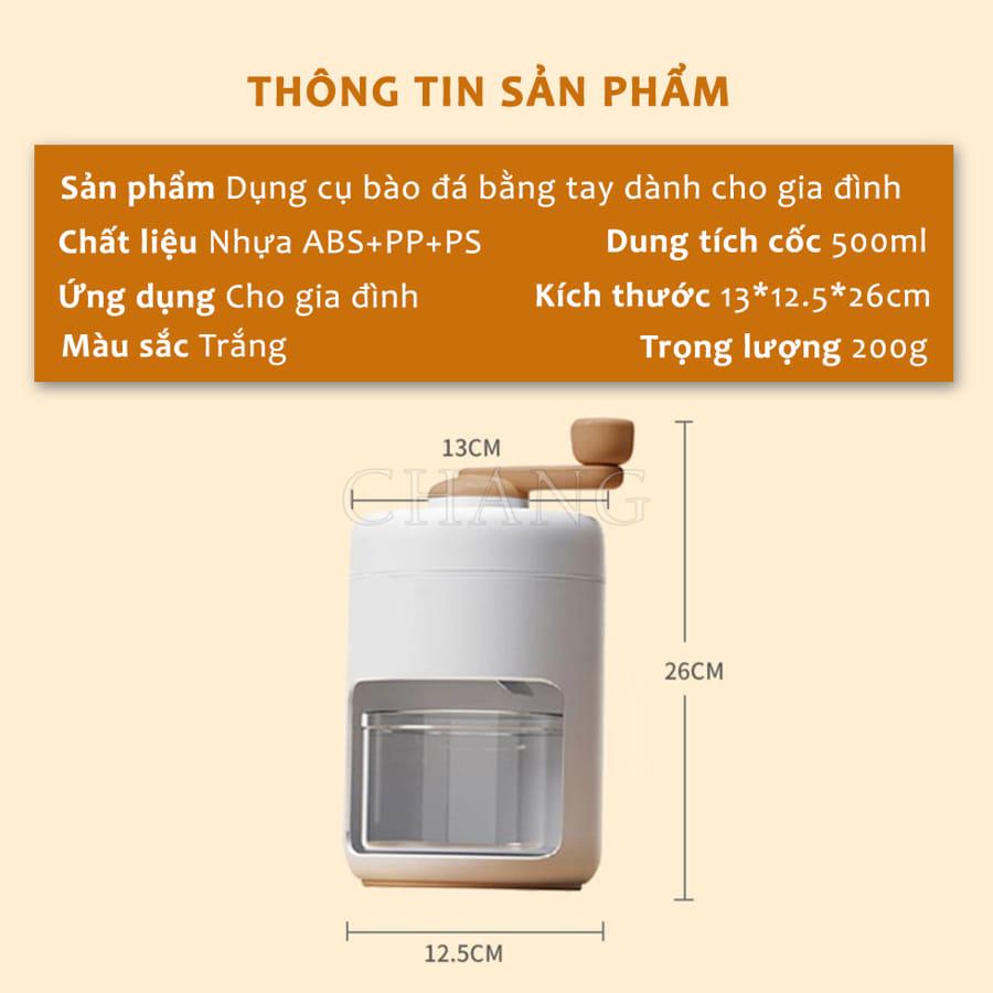 Máy Bào Đá Mini, Dụng Cụ Bào Đá Mịn Bằng Tay, Máy Xay Đá Tuyết Quay Bằng Tay Đa Năng Tiện Lợi Cho Gia Đình