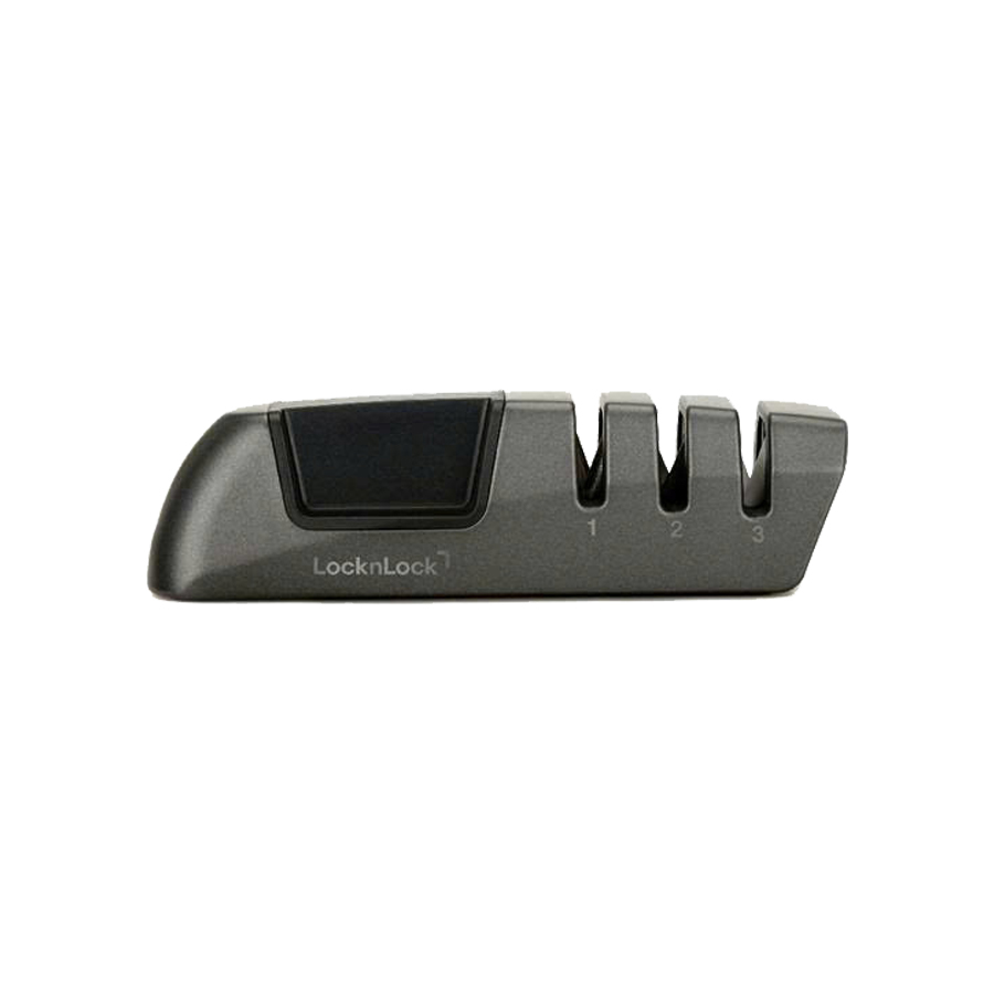 Dụng Cụ Mài Dao 3 Lớp Locknlock CKK118DGRY, Hàng Chính Hãng, 130x40x36mm - JoyMall