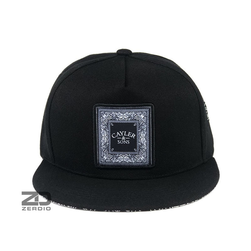 Mũ lưỡi trai snapback, nón hiphop nam nữ màu đen phong cách cá tính