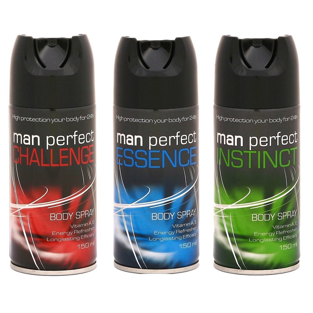 Xịt khử mùi toàn thân nam Man Perfect Essence 150ml