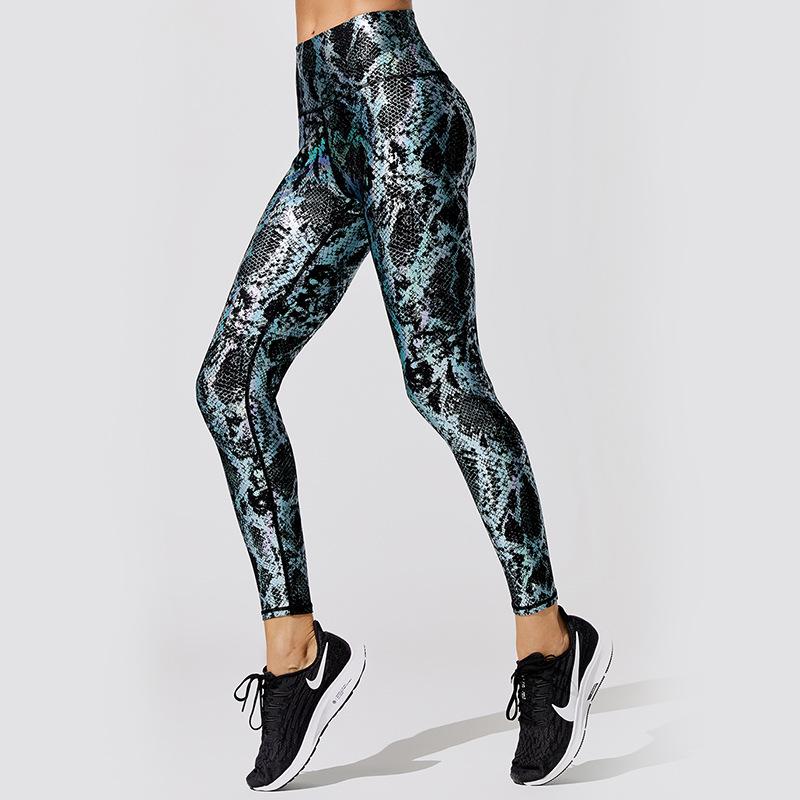 GXQIL Loài Rắn In Quần Legging Thể Dục Thể Thao Nữ Quần Tập Luyện Quần Áo Thể Thao Cao Cấp Quần Tập Yoga Nữ Tập Gym Quần Legging