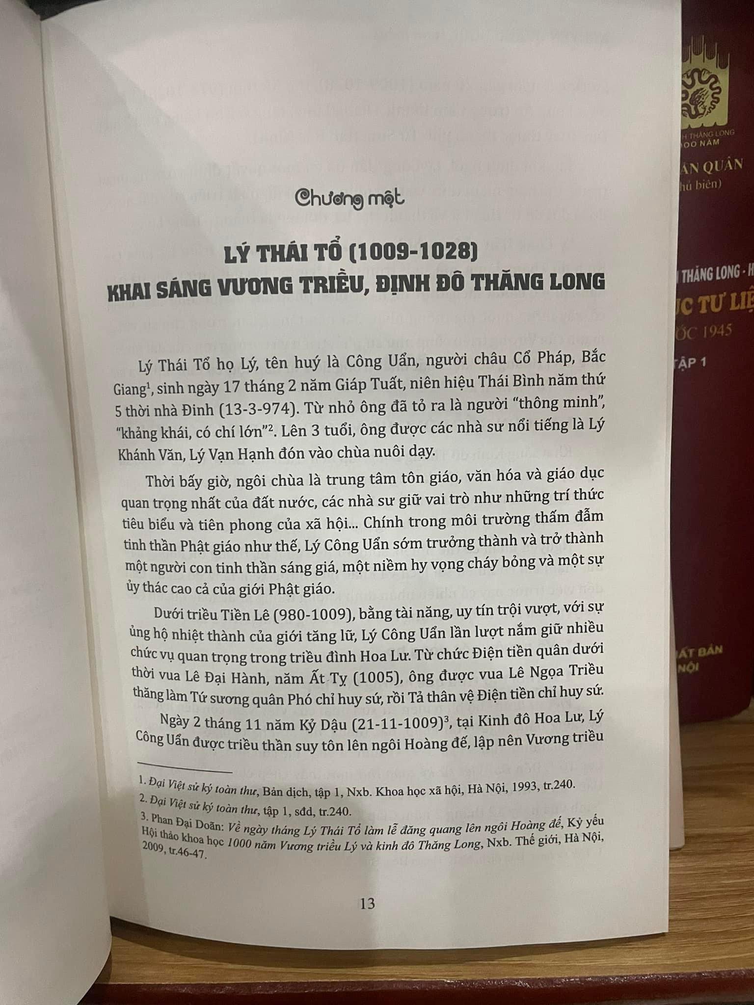 BỘ SÁCH “CÁC VƯƠNG TRIỀU TRÊN ĐẤT THĂNG LONG” (4 CUỐN). BẢN IN GIỚI HẠN BÌA CỨNG CÓ HỘP 