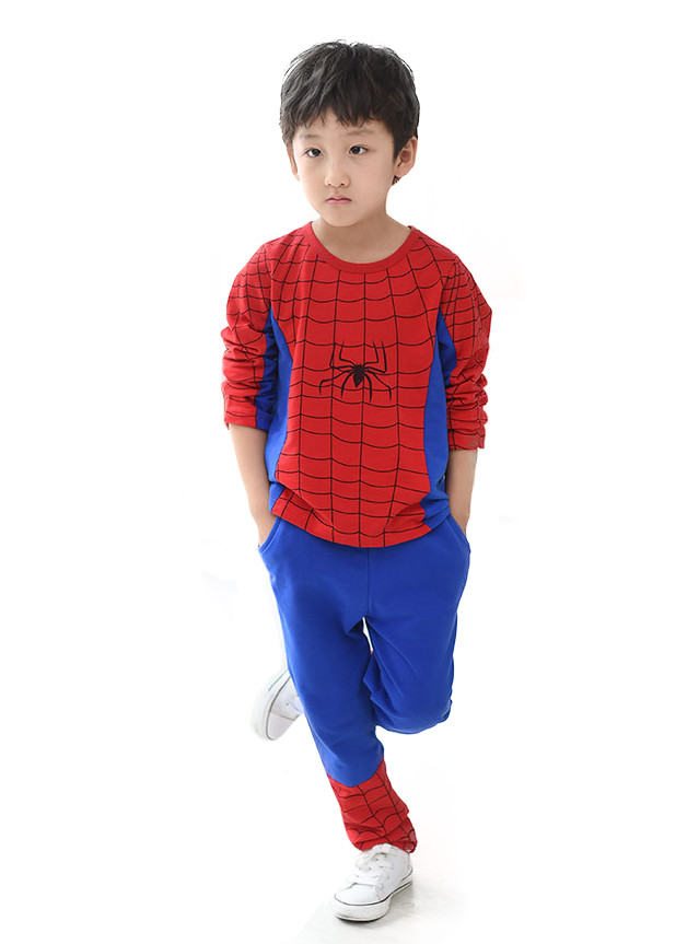 Quần Áo Người Nhện Spider Man Tay Dài Size 140cm (Loại Tốt