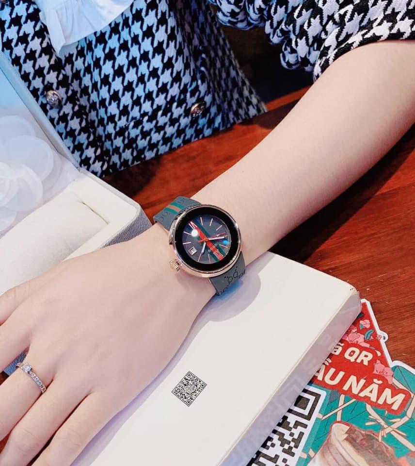 Đồng hồ nữ Guou dây silicone thời trang