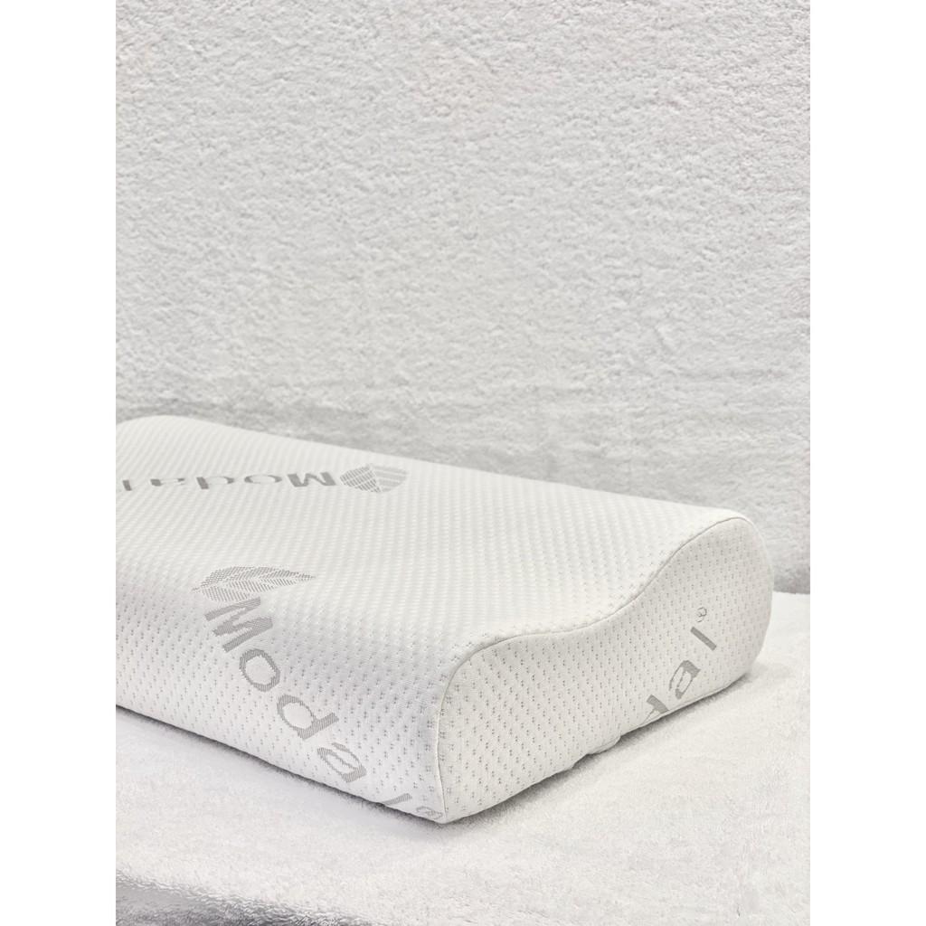 Ruột gối nằm cao su non hỗ trợ nâng đầu NIN House 60x36x10/12cm