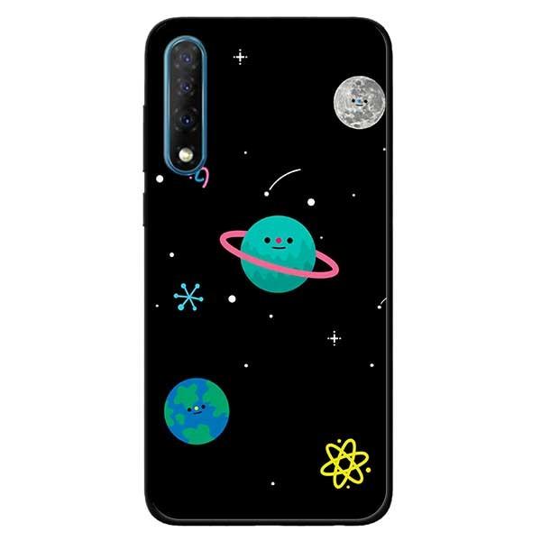 Ốp lưng dành cho Vsmart Live - Joy 1 Plus  - Active 3 - Joy 3 mẫu Hành Tinh Nền Đen