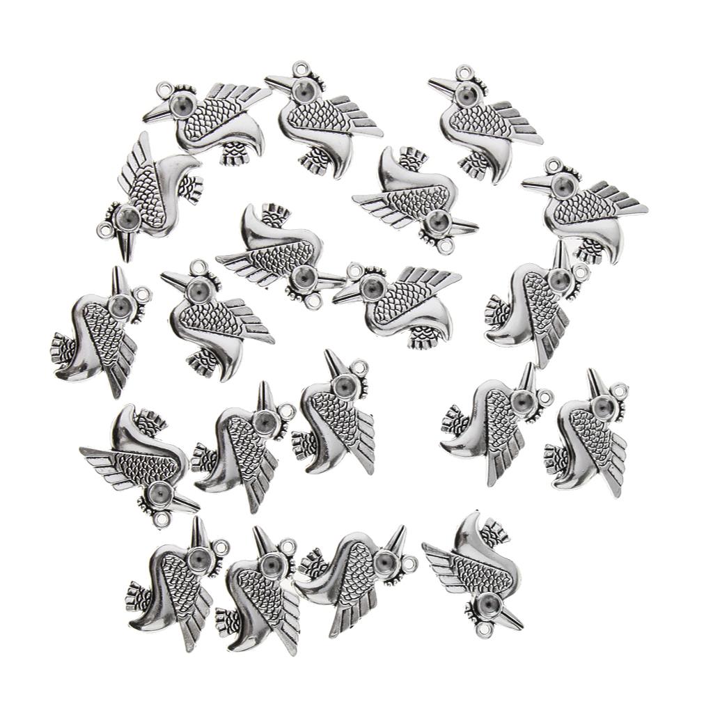 20 Pieces DIY Moon Star Sun Charms Pendant Findings Beads Jewelry Making Crafts